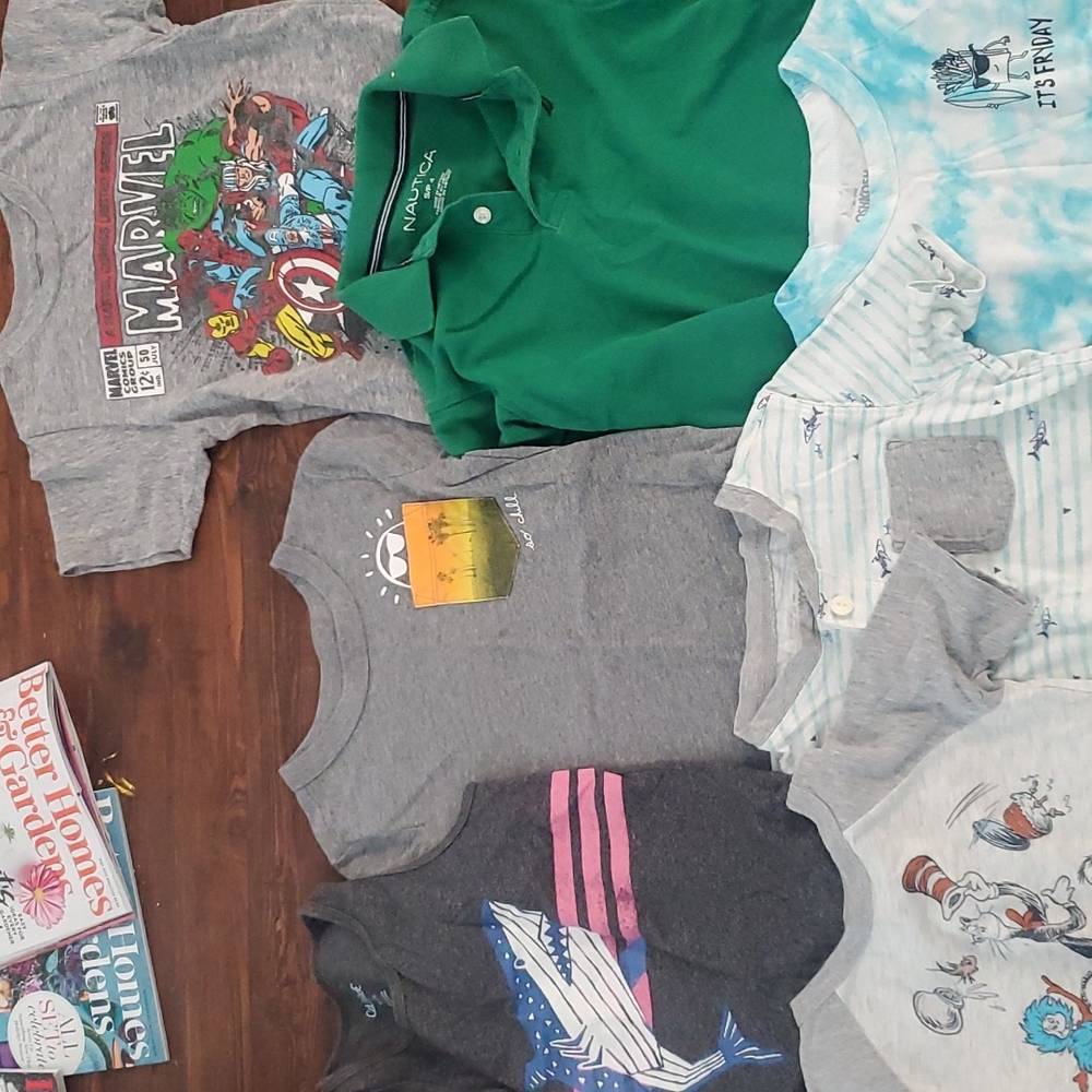 Lot of 7 boys variety shirts